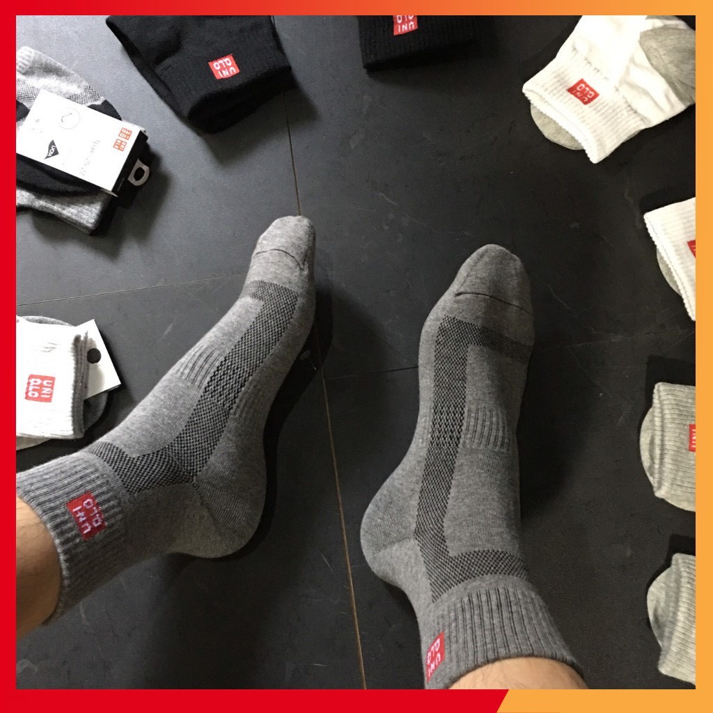 Tất vớ cao cổ ngắn mắt cá chân nam nữ COMBO 5 ĐÔI cotton co giãn kháng khuẩn khử mùi thoáng khí