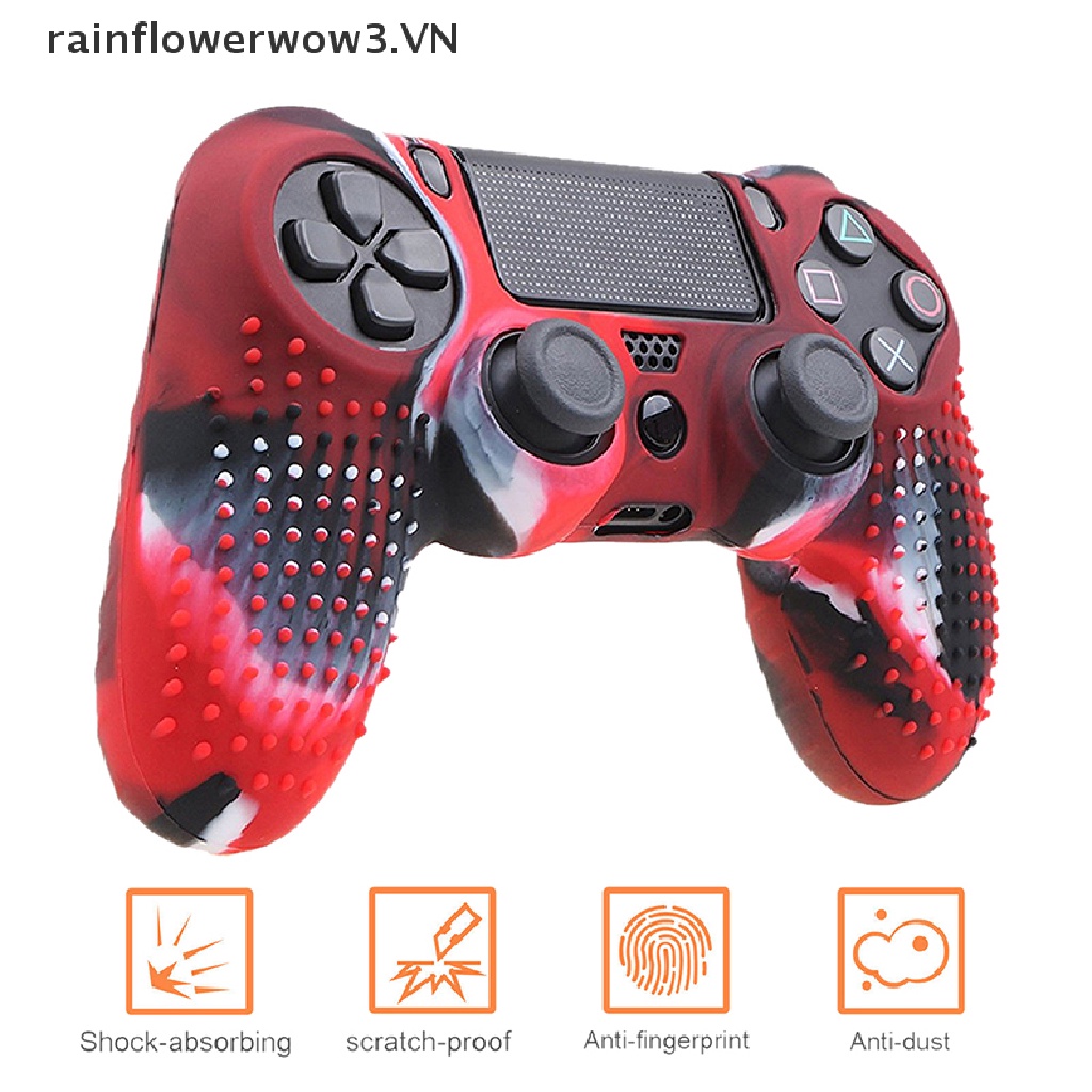 Vỏ bọc tay cầm chơi game PlayStation 4 PS4 họa tiết độc đáo bằng silicon
