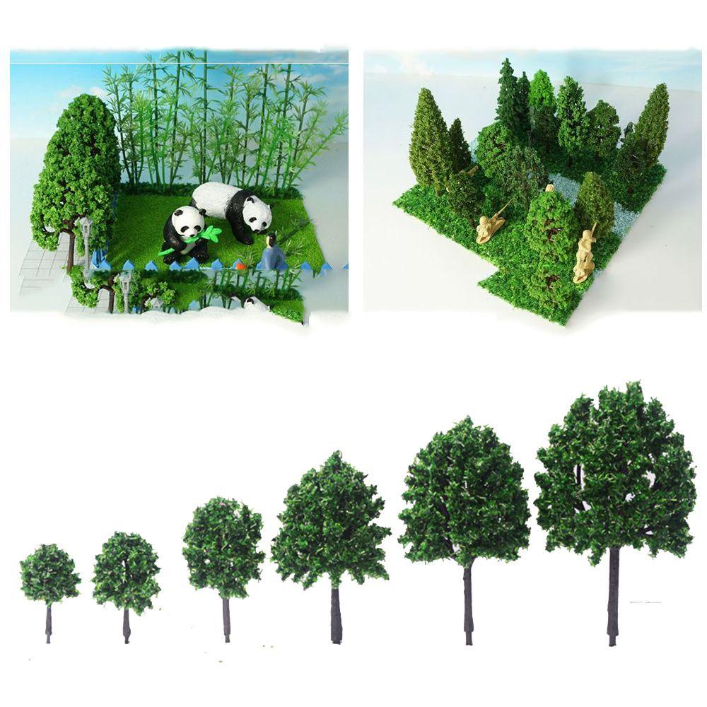 Set 12 Mô Hình Cây Giả Trang Trí Đa Dụng Chất Lượng Cao