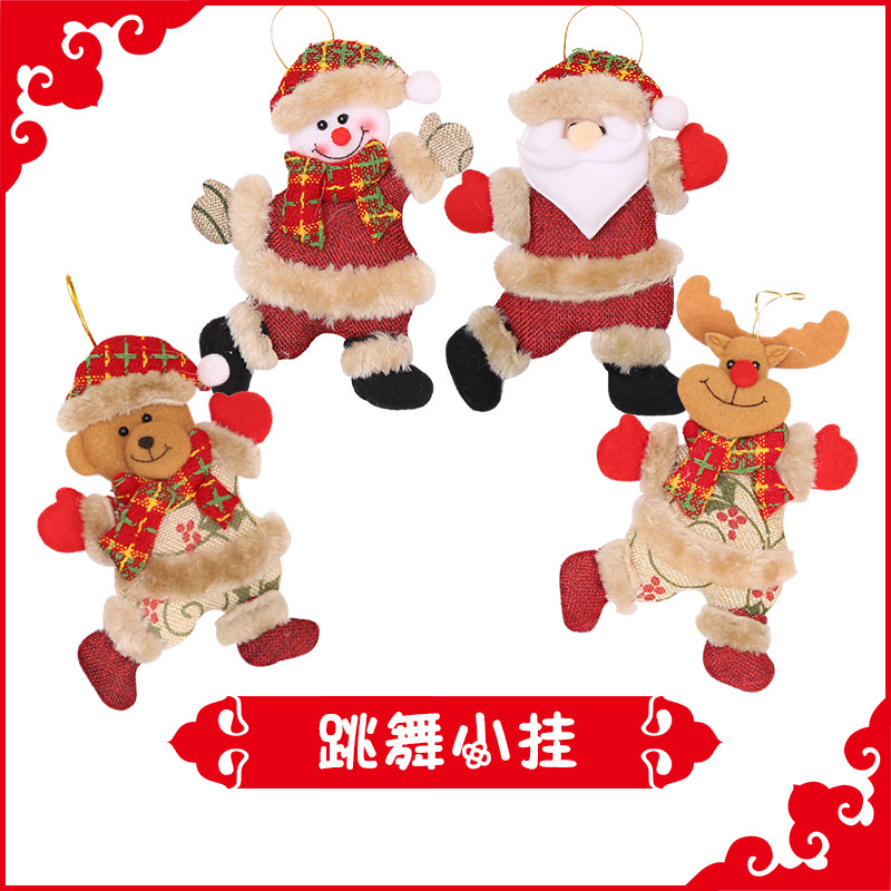 Búp bê nhồi bông dễ thương trang trí giáng sinh