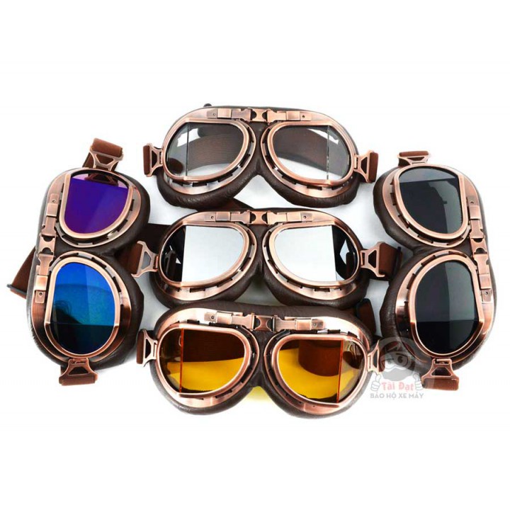 Kính Phi công gắn nón Bảo hiểm chuyên Phượt