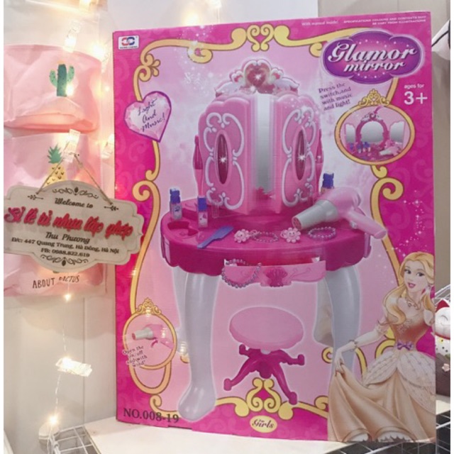 BỘ ĐỒ CHƠI BÀN TRANG ĐIỂM CHO BÉ GÁI SIÊU XINK- SIZE ĐẠI
