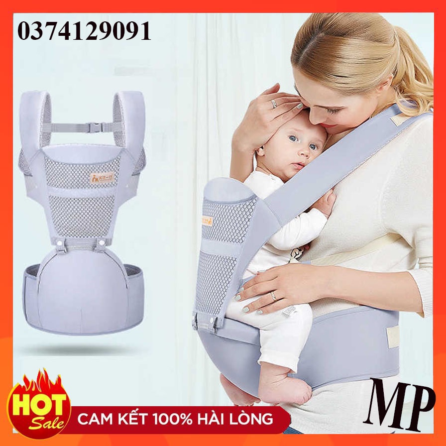 Đai điệu em bé nhều tư thế cho bé từ 3- 36 tháng tuổi- Địu trẻ em có bệ ngồi có thể tháo ròi dễ dàng sử dụng