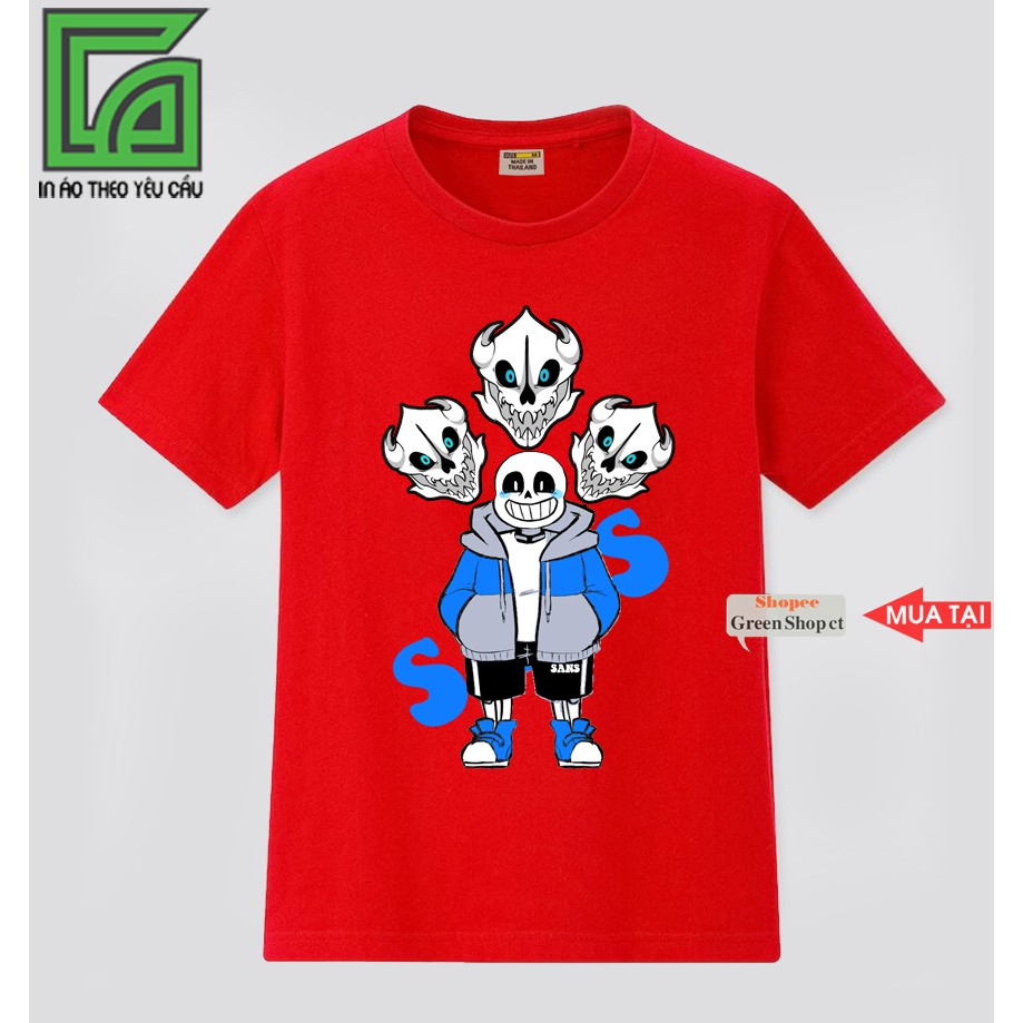 NEW Áo Thun Game Undertale Sans V3 Siêu Ngầu -Có Size Trẻ Em 3 Màu S227