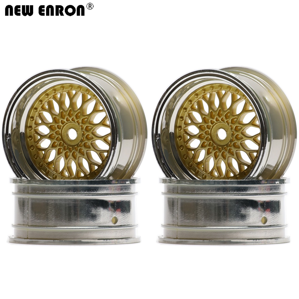 4Pc Nhựa Trên Đường RC Drift Bánh Xe Vành 3mm 6mm 9mm Offset Cho Xe RC Phụ Tùng 1 / 10 Traxxas HPI K