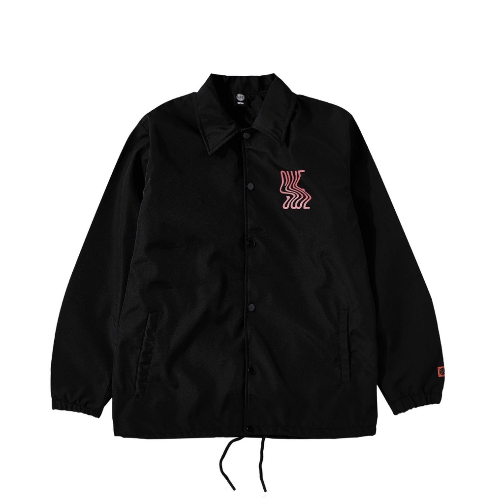 Áo khoác nam nữ SWE INLT JACKET Black Pink vải dù dày dặn