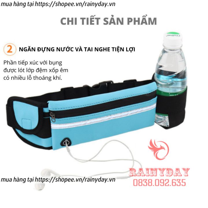 Túi đeo hông ngang bụng đai chạy bộ tập thể dục thể thao cho nam nữ đựng điện thoại chống nước | BigBuy360 - bigbuy360.vn