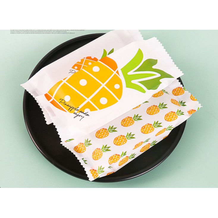 Túi Bánh Dứa 2021 (13.5cm, ngang 4.5cm, mở hông 2.5cm 100 cái)