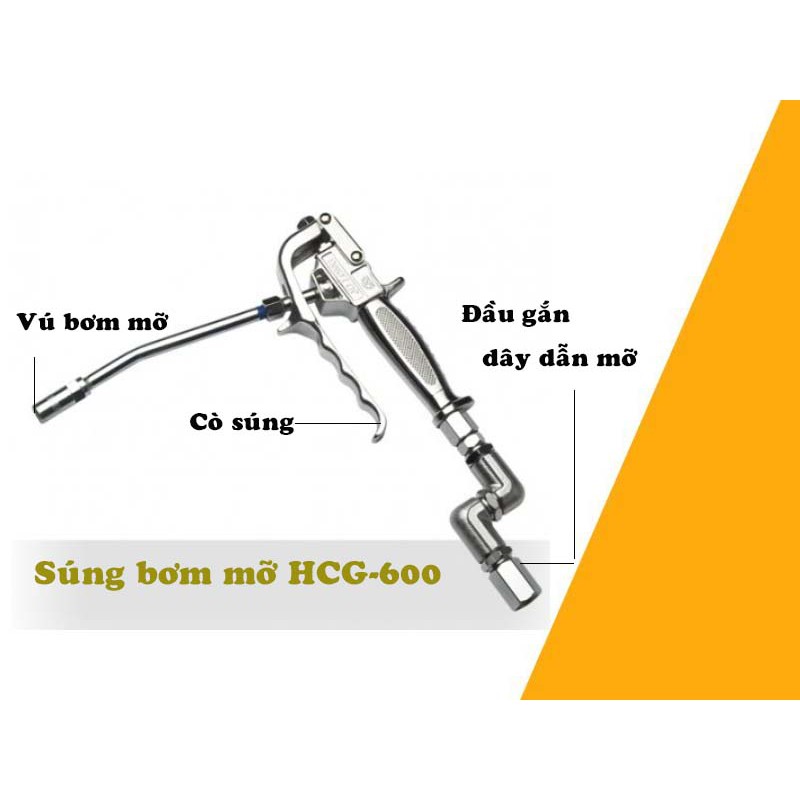 Súng bơm mỡ HCG-600