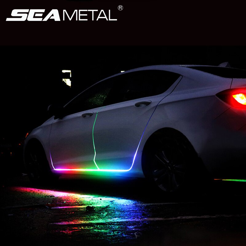 Đèn LED trang trí cửa xe ô tô - Điều khiển 16 triệu màu