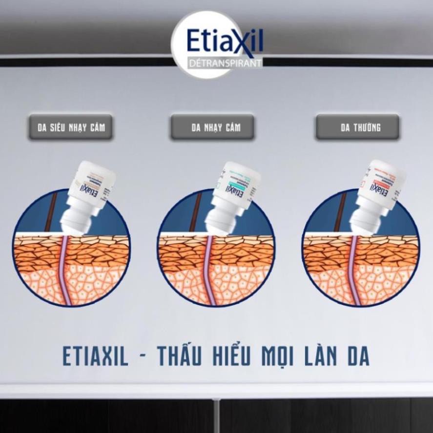 Lăn Ngăn Mùi ETIAXIL Nôi Địa Pháp, Giảm Mồ Hôi, không mùi chính hãng 15ml