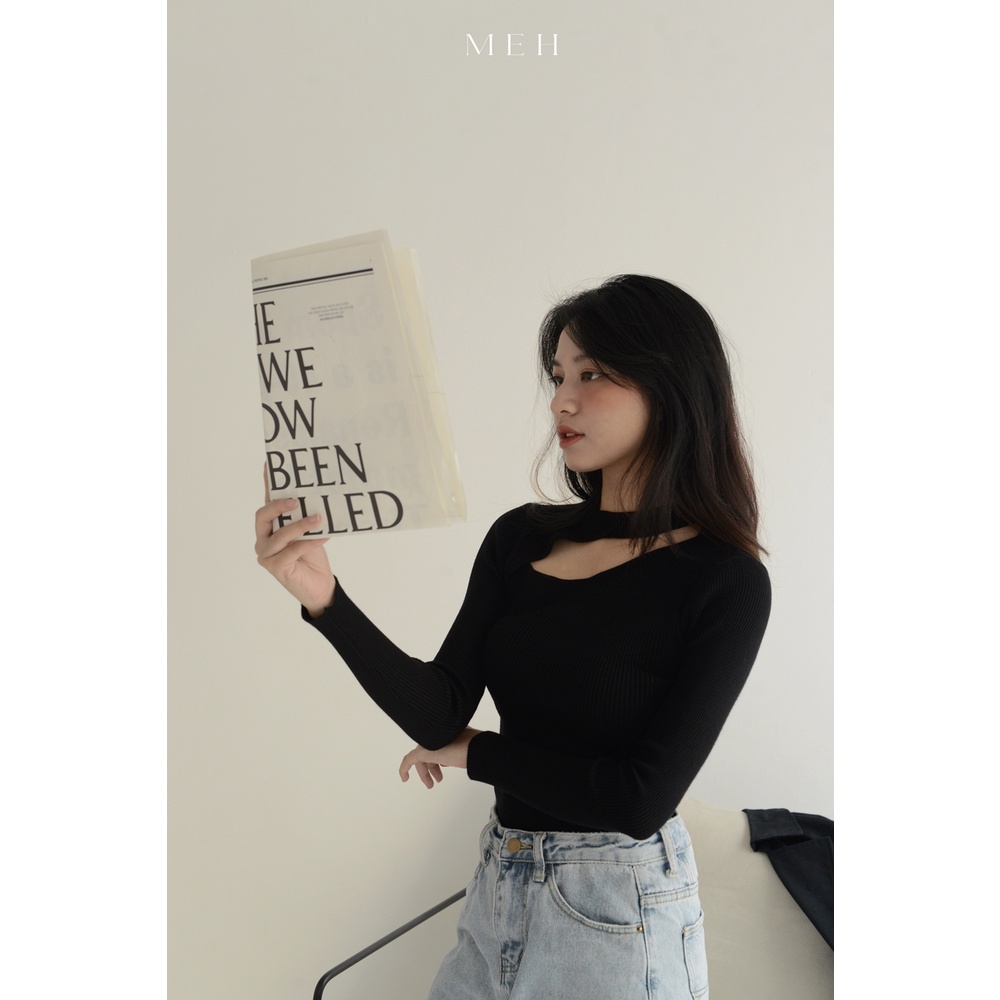 ÁO DỆT KIM CỔ CUT OUT SANG CHẢNH HOT HIT 2021 | BigBuy360 - bigbuy360.vn