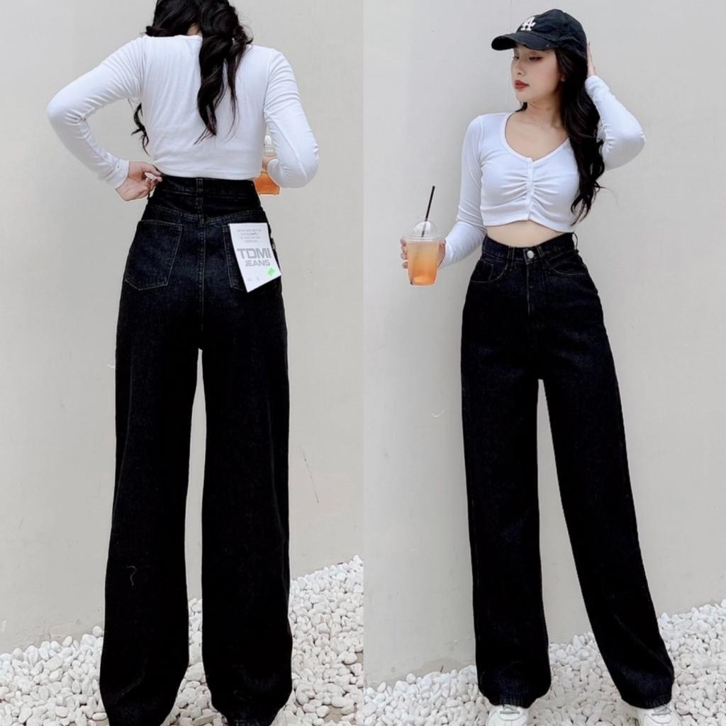 Quần jean nữ cạp cao Uniex cho nữ chất bò dày dặn không phai màu, không co giãn thoải mái khi mặc MT5043-5172