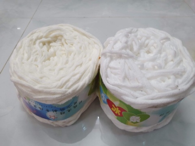 Len bông sữa cuộn to 200g