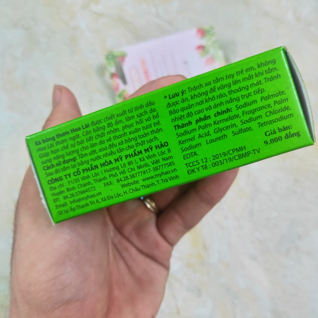 Bánh Xà bông tắm hoa lài 100g hương thơm ngát