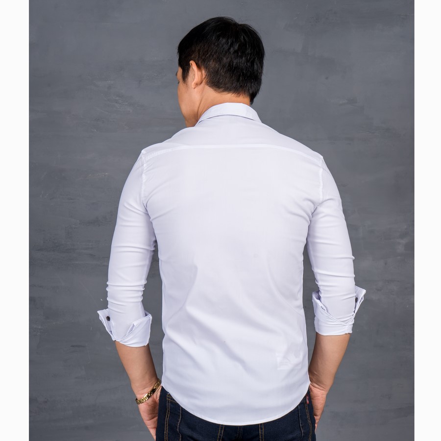 Áo sơ mi nam MĐ A128 (Trắng) | BigBuy360 - bigbuy360.vn