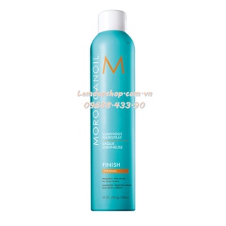 Gôm xịt tóc - Moroccanoil Luminous Hair Spray Strong Finish - tăng bóng và giữ nếp tóc chắc lâu dài - LT
