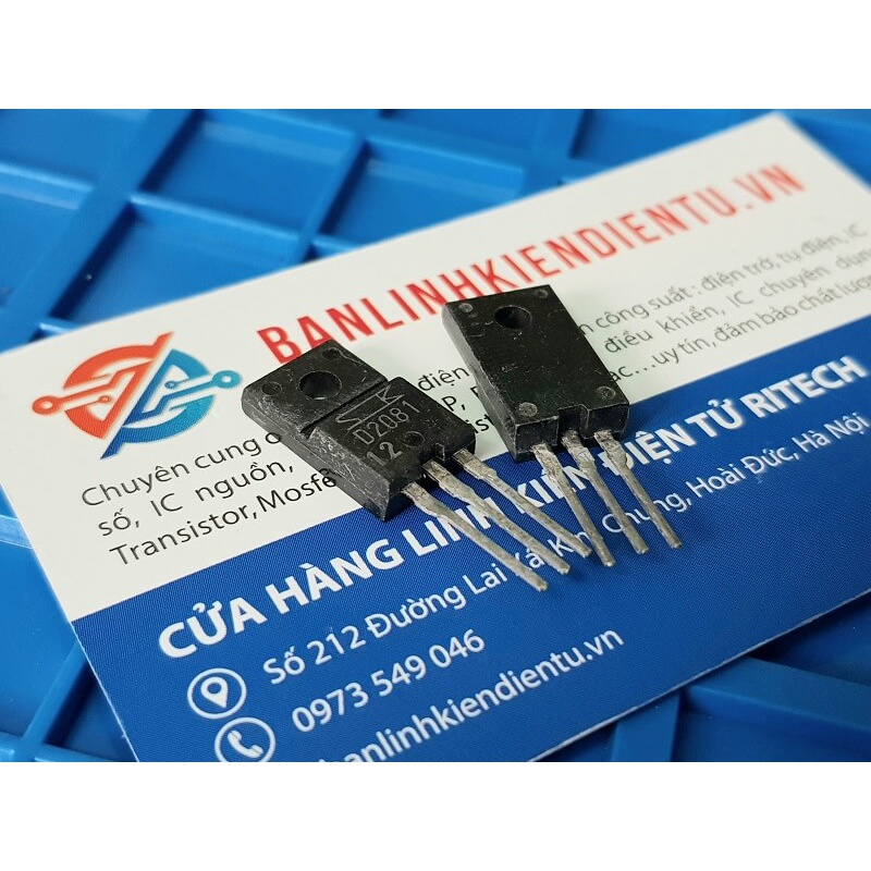 [Combo 5 chiếc] D2081 2SD2081 Transistor NPN 10A 120V TO-220 Tháo Máy