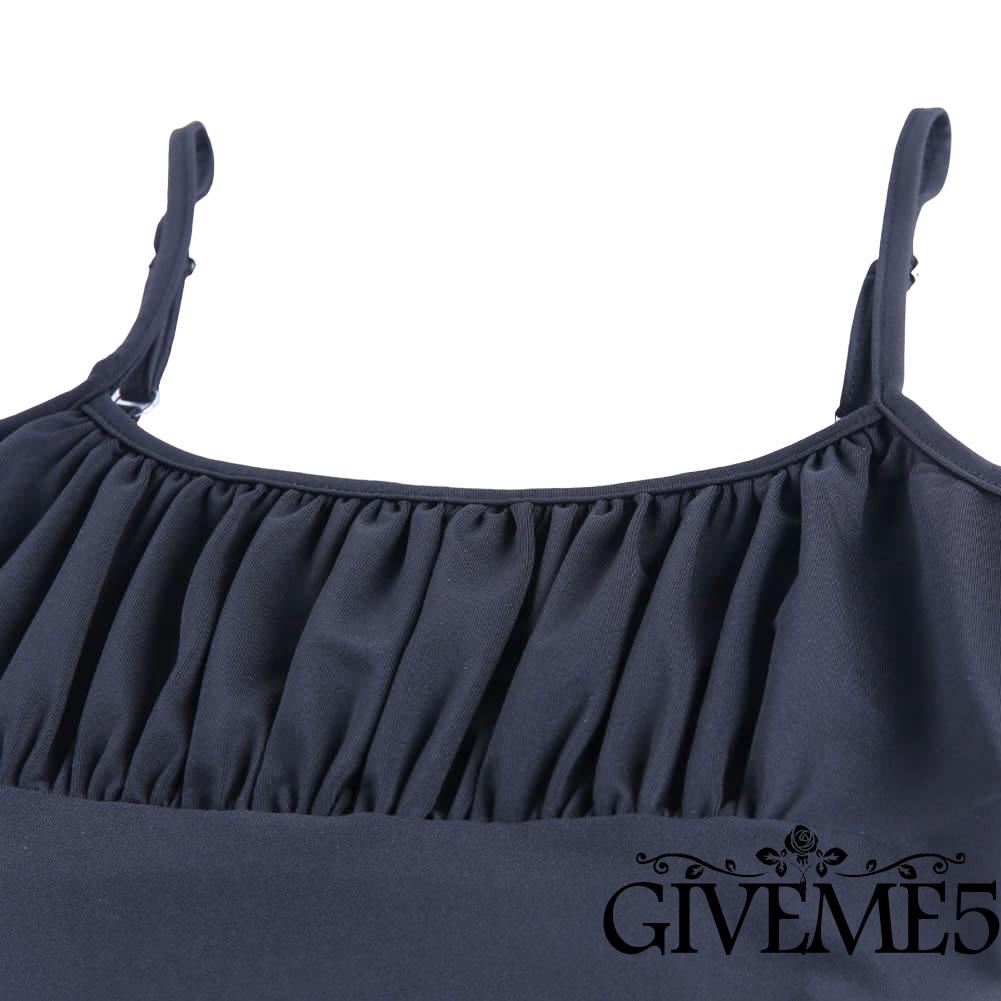 Đầm Ôm Hai Dây Màu Trơn Gợi Cảm Cho Nữ