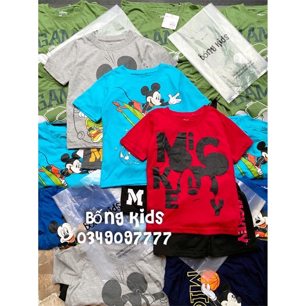 Bộ Hè Bé Trai Cotton Mickey Delta