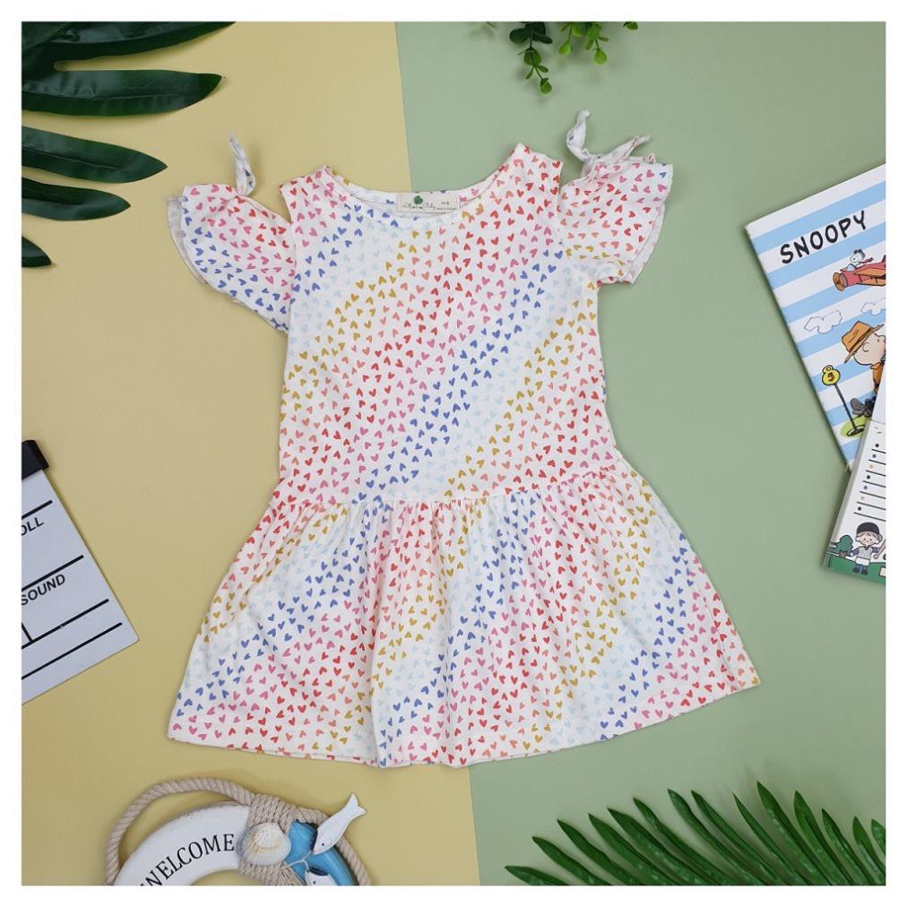 Váy bé gái chất cotton, đầm bé gái size 6-10 tuổi, đầm trẻ em SUNKIDS1 có nhiều màu