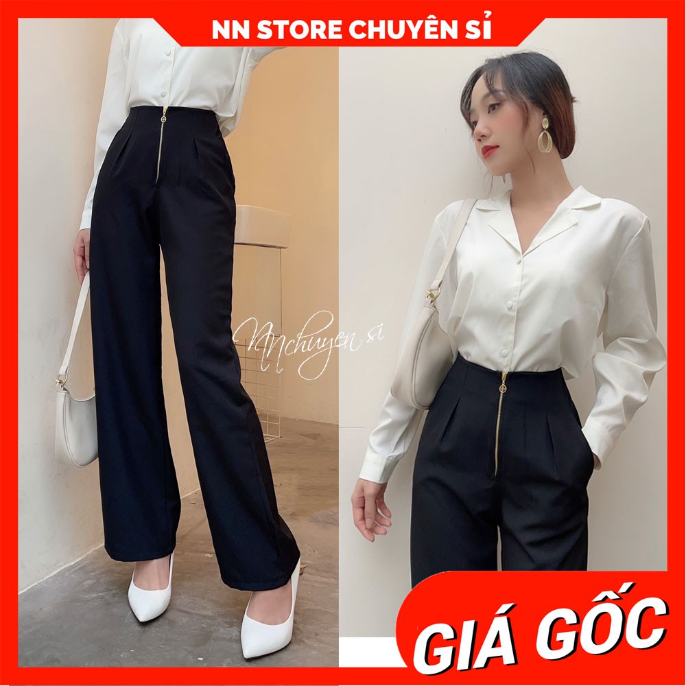 QUẦN TÂY ỐNG SUÔNG CỰC SANG TS375 ⚡ẢNH THẬT⚡ QUẦN ỐNG RỘNG NỮ