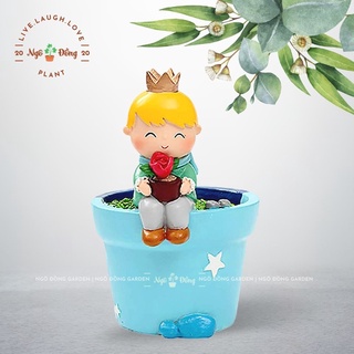 [Đa Năng] Chậu Cây Trong Nhà Cây Để Bàn Hình Hoàng Tử Bé, Lọ Hoa Trang Trí, Decor Bàn Học, Quà Sinh Nhật Cho Bạn Thân