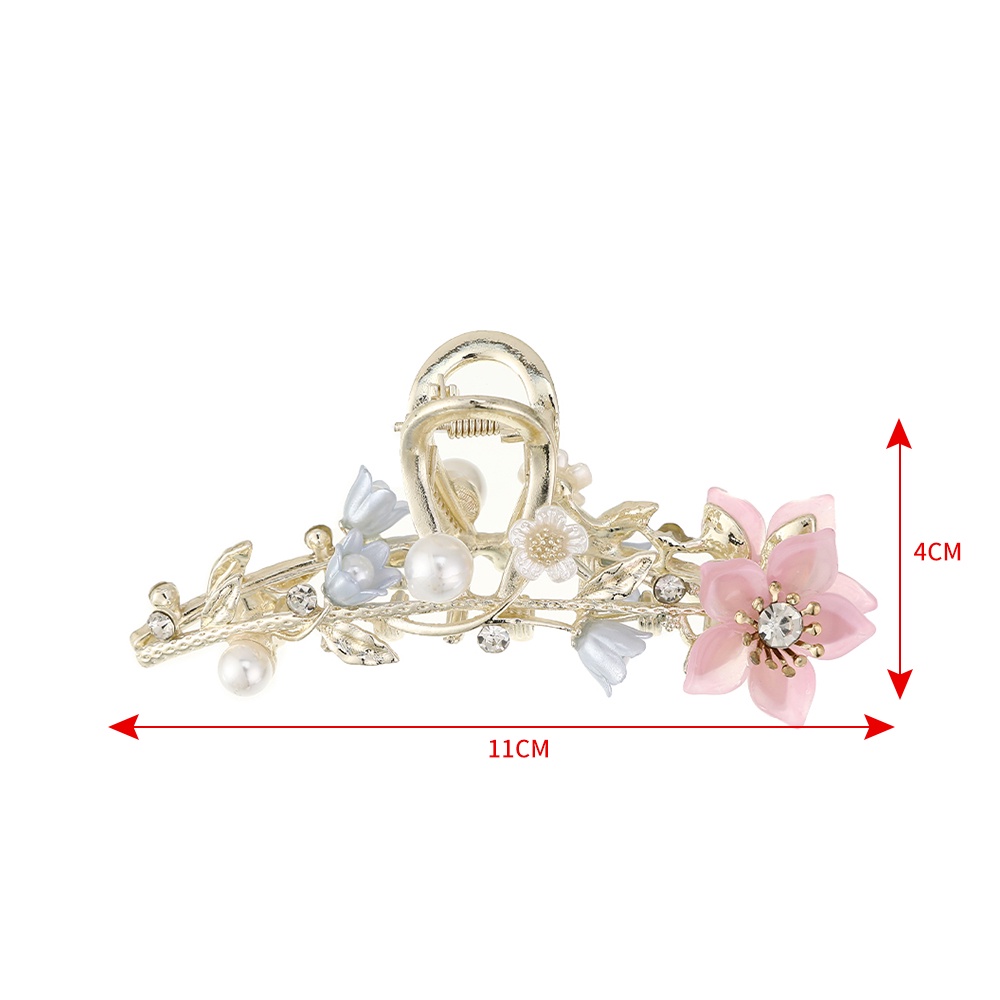 Kẹp tóc HAIMEIKANG đính đá và ngọc trai thời trang Hàn Quốc