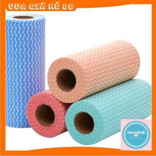 CUỘN GIẤY VẢI LAU BẾP ĐA NĂNG ❤️FREE SHIP❤️ VẢI KHÔNG DỆT,CUỘN 50 MIẾNG