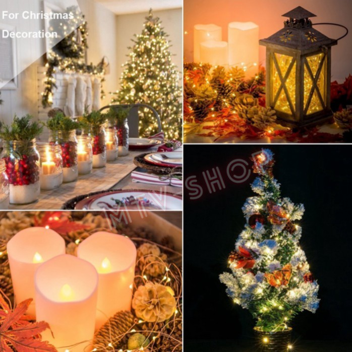 Dây đèn led đom đóm FAIRYLIGHT, cổng USB 5V, đèn trang trí giáng sinh, Led MTV decor phòng ngủ, đủ màu, dài 5m/10m