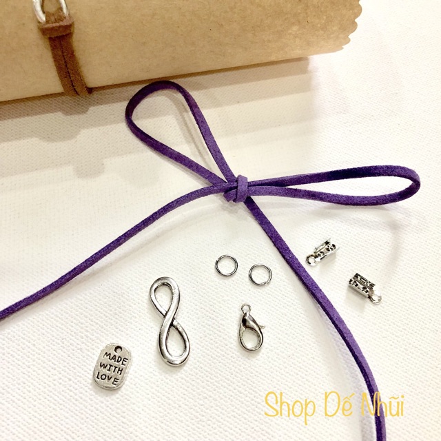 Bộ Nguyên Phụ Liệu Tự Làm Lắc Tay Vô Cực 🦗denhuihandmade☘️[K006]