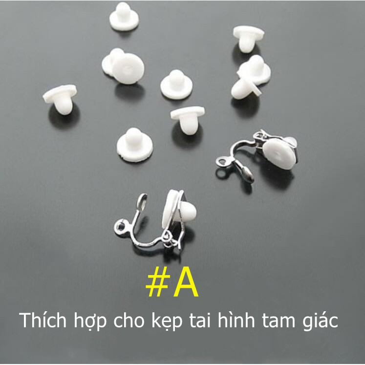 Ear clip anti-pain pad Silicone ear clip cushion Transparent cushion ear accessory B42