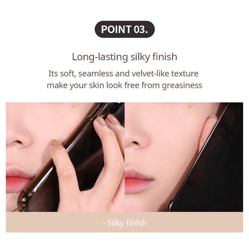 KEM NỀN SIÊU MỊN 3CE VELVET FIT FOUNDATION (TẶNG KÈM CỌ TÁN KEM NỀN) | BigBuy360 - bigbuy360.vn