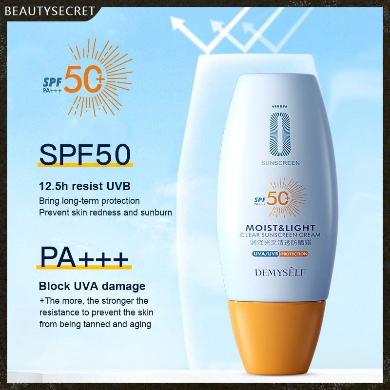 DEMYSELF Intensive UV Sun Block Cream / Collagen Sunscreen / Natural Moist Sun Cream Sunscreen Whitening Sun Cream SPF 50 Sunblock Facial Body Skin Protective Cream Anti-Aging Oil-control Moisturizing Face Uv Aqua Rich Watery Gel Protetor Solar Spf50 + -b