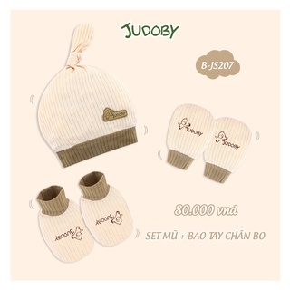 JS207 Set mũ + bao tay chân bo JUDOBY (NB-3M)