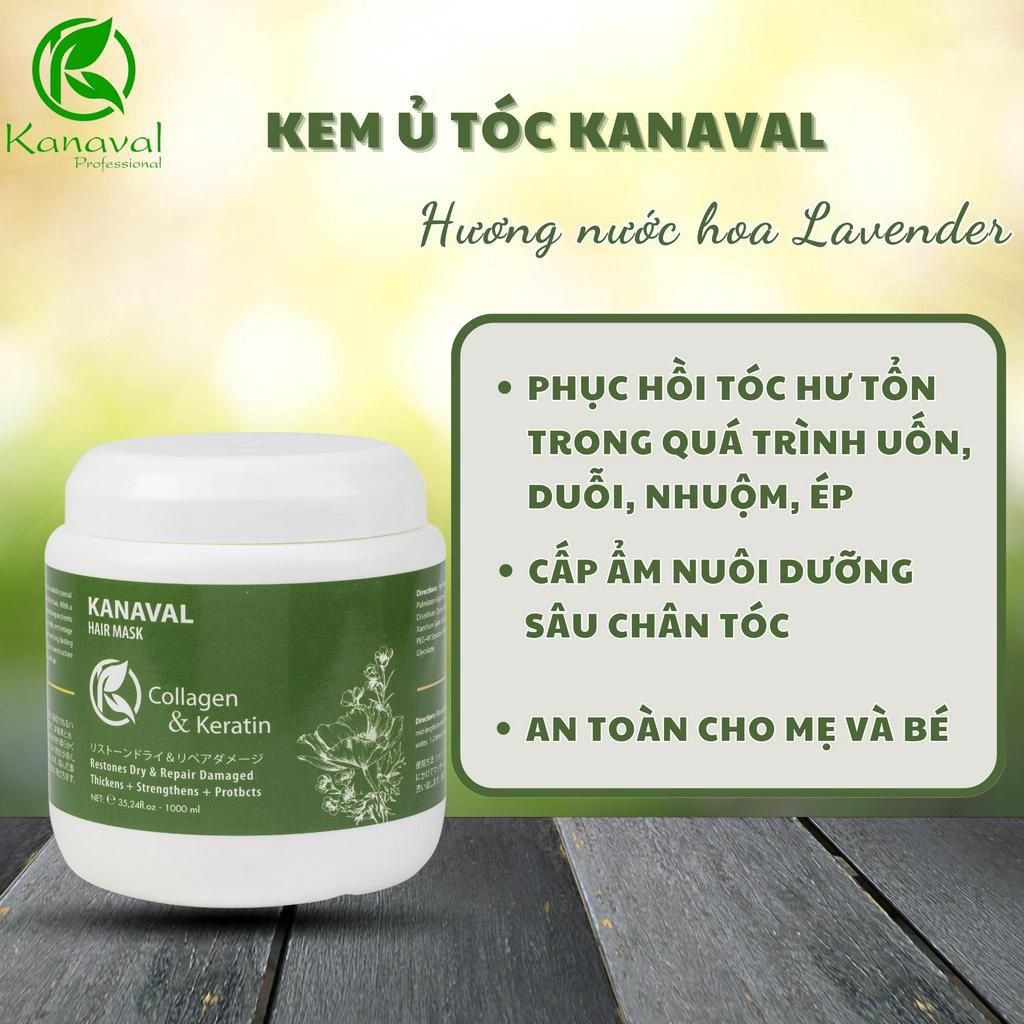 Kem Ủ Tóc Kanaval Hương Nước Hoa Phuc Hồi Tóc Hư Tổn Trong Quá Trình Làm Tóc Hũ 1000ml