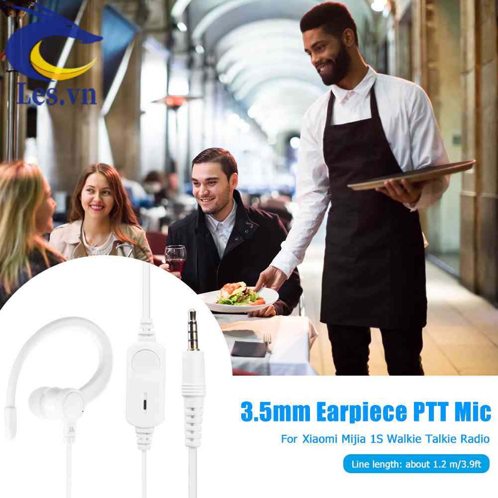 Tai Nghe Giắc Cắm 3.5mm Kèm Mic PTT Chuyên Dụng Cho Bộ Đàm Xiaomi Mijia 1S