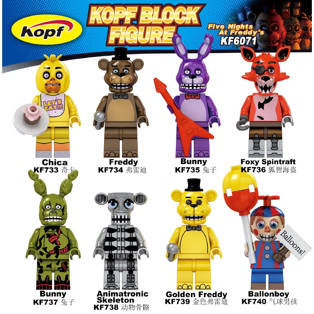 Đồ chơi lắp ráp mô hình mini Five Nights at Freddy's KF6071