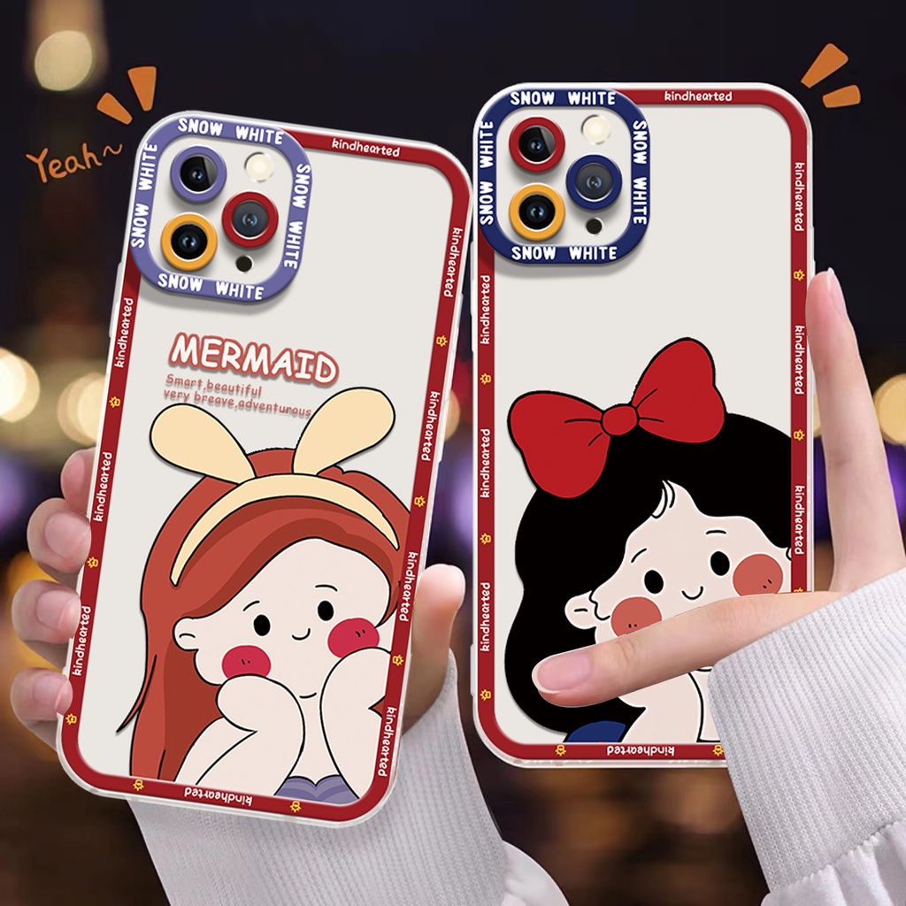 Ốp Điện Thoại Silicon TPU Mềm Trong Suốt In Họa Tiết Dễ Thương Cho IPhone 14 13 12 11 Pro XS Max X XR 8 7 6 6S Plus