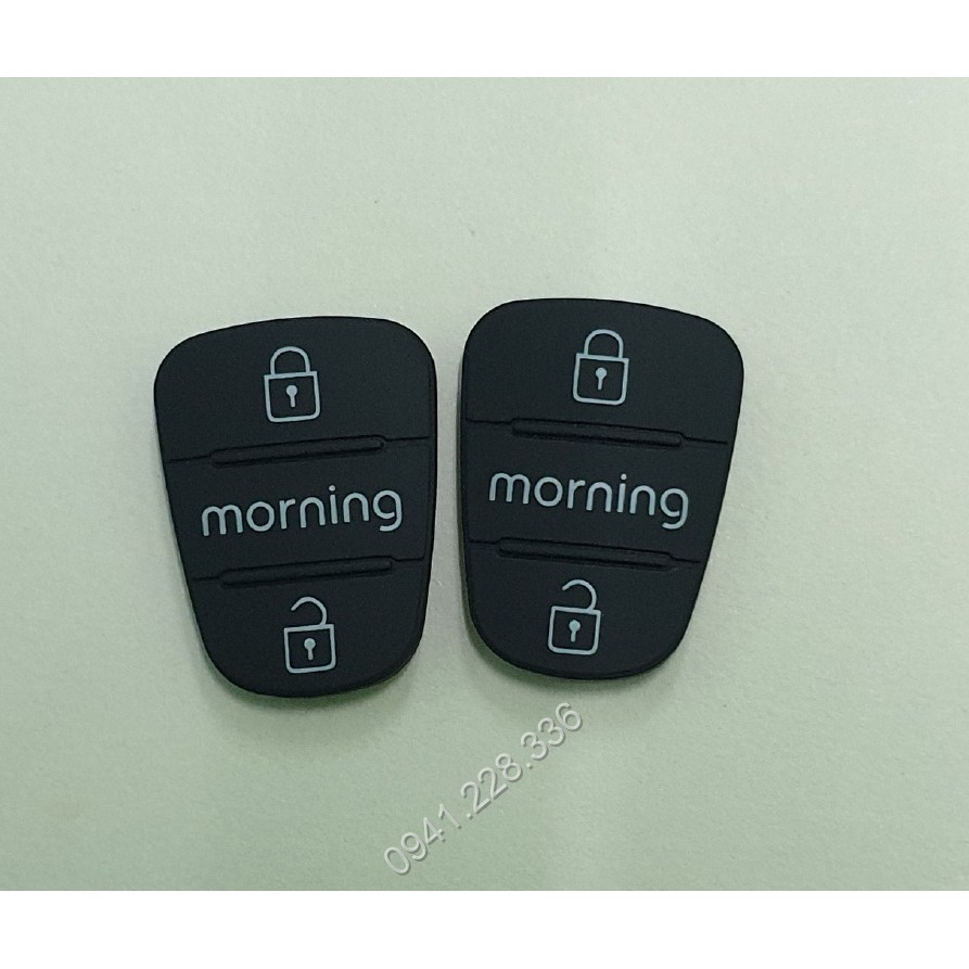 Combo 2 bộ nút bấm cao su lắp cho Vỏ chìa khóa Kia Morning