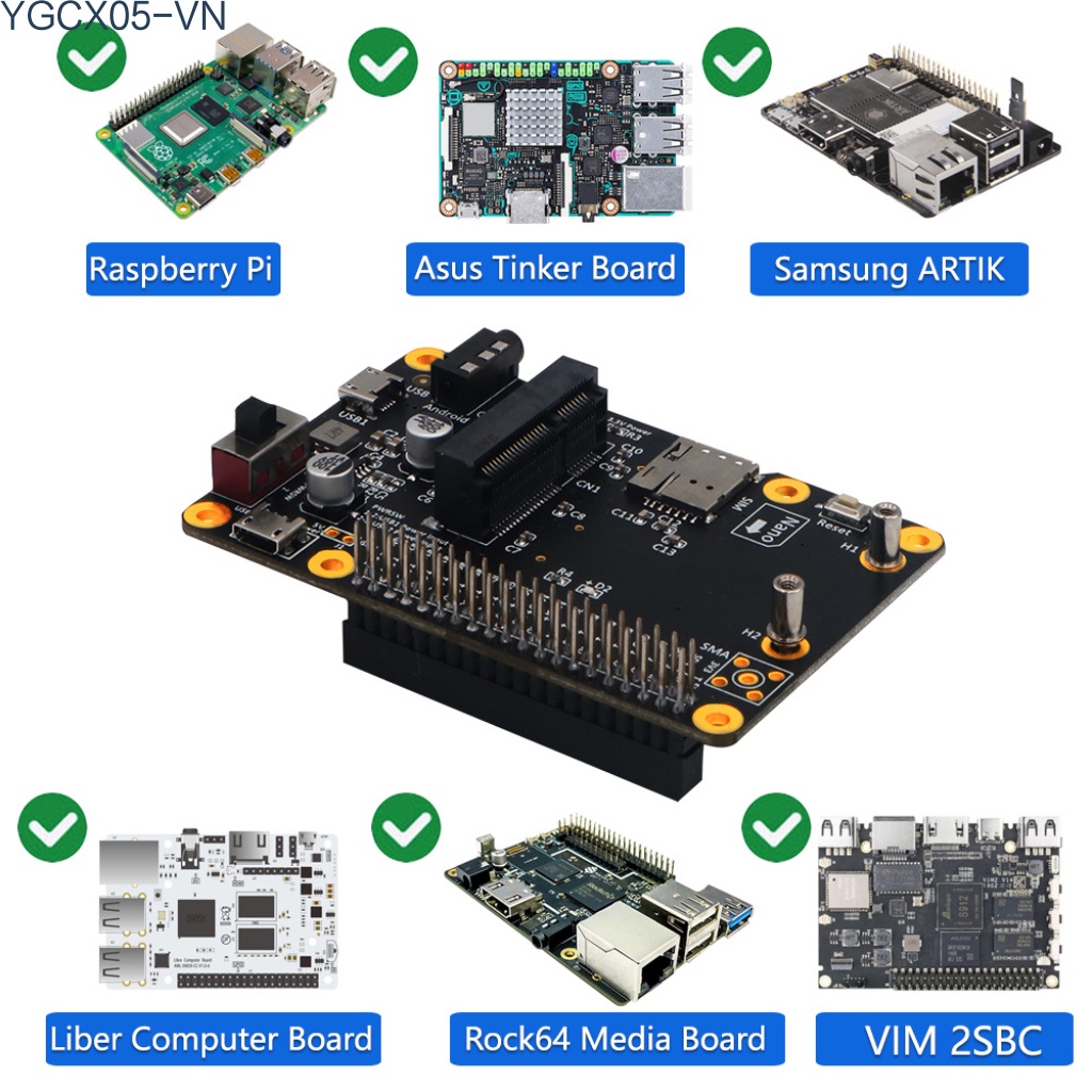 Mô Đun Mở Rộng 3g / 4g / Lte Có Ngăn Đựng Thẻ Sim Cho Raspberry Pi | BigBuy360 - bigbuy360.vn