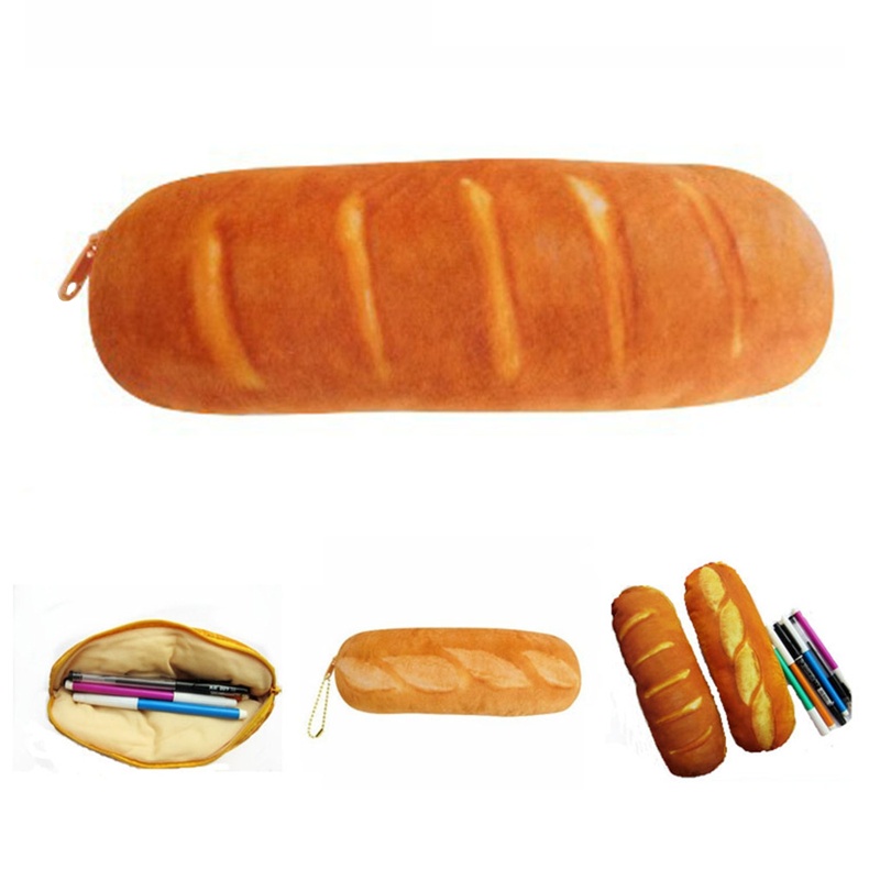 Túi Đựng Bút Hình Bánh Mì Pháp Dễ Thương Cho Bé