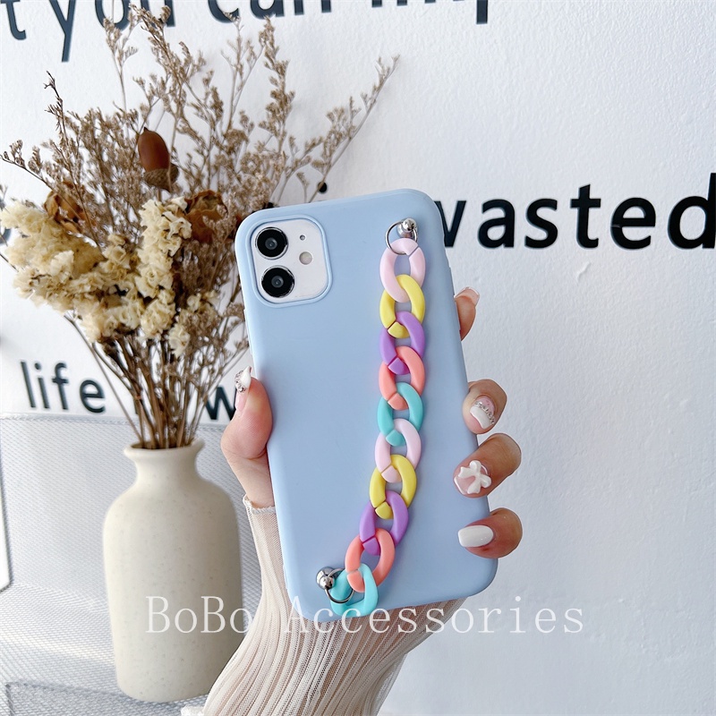 Ốp Điện Thoại TPU Mềm Có Dây Đeo Cho OPPO F5 A5 2020 F11 Pro A55 A12 A92 A1K A57 F7 A71