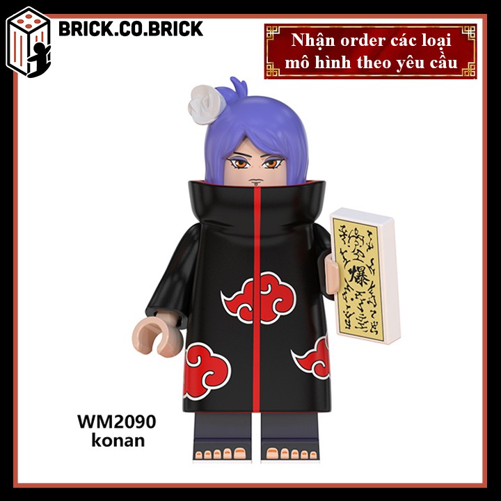 WM6106 - NARUTO Obito, Sasuke, Nagato, Konan, Kakuzu, Madara, Deidara- Đồ chơi Lắp ráp Nhân vật