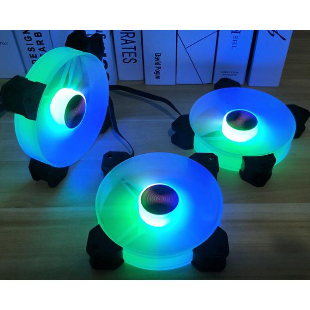 QUẠT LED CASE COOLMOON V11 LED RGB 12CM