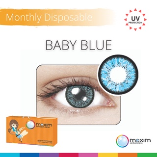 Kính áp tròng màu 3 tháng Maxim Colors - màu BABY BLUE