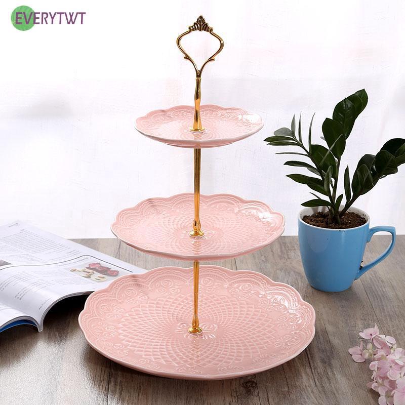 Khay đựng bánh kẹo 2 tầng đa năng(không bao gồm đĩa bánh)