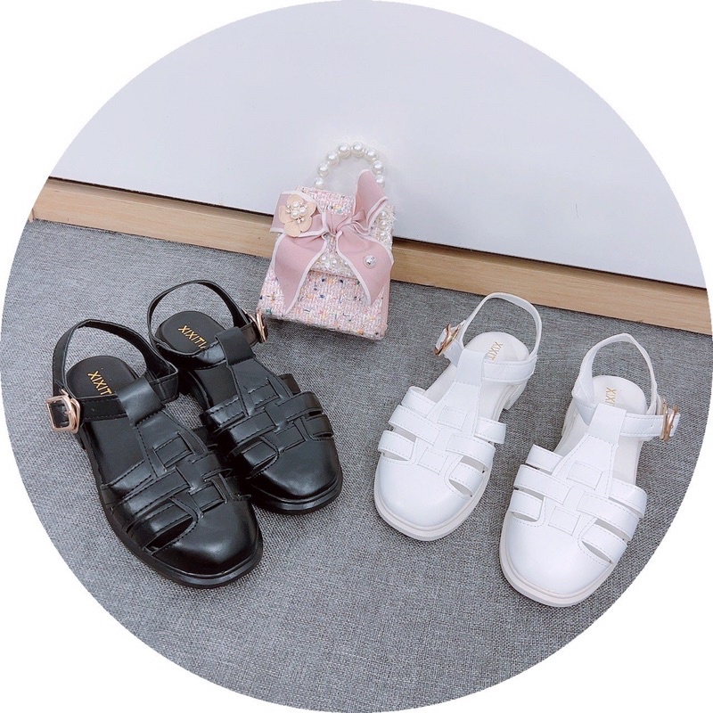 Bán sỉ-Sandal học sinh, sandal rọ da mềm siêu xinh