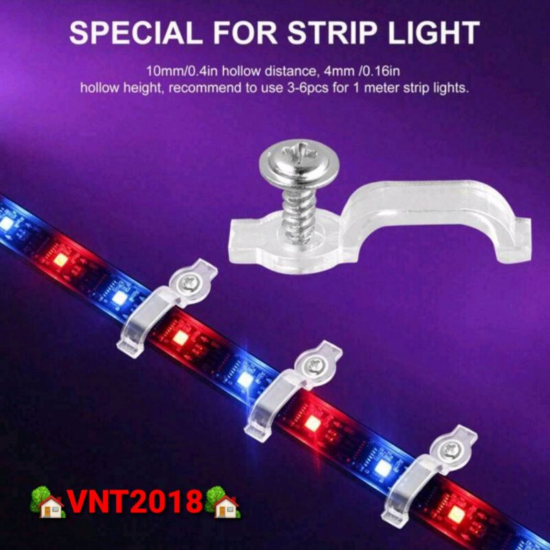 Nẹp Dây Đèn Led Bằng Nhựa Trong Cố Định