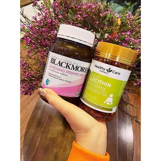 Combo đẹp da tinh dầu hoa anh thảo và mầm đậu nành Blackmores Evening Primrose Oil Úc 190 viên